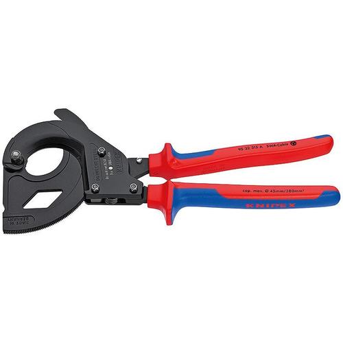 Knipex Coupe-câbles (principe du cliquet) avec gaines bi-matière 315 mm - 95 32 315 A