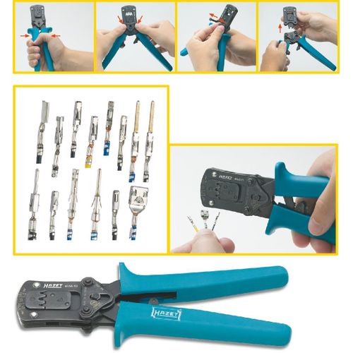 Hazet Pince à sertir - Longueur totale: 150 mm - 4658-10