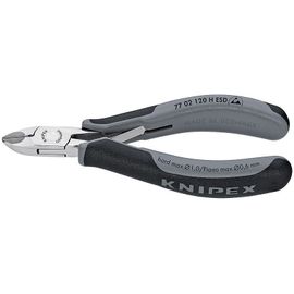 Knipex Pince coupante de côté pour l'électronique ESD à tranchants au carbure intégrés 120 mm - 77 02 120 H ESD