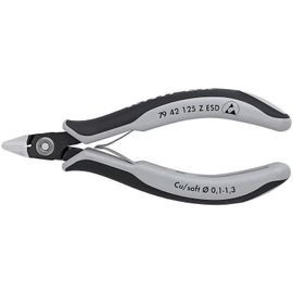 Knipex Pince coupante de côté de précision pour l'électronique ESD 125 mm - 79 42 125 Z ESD