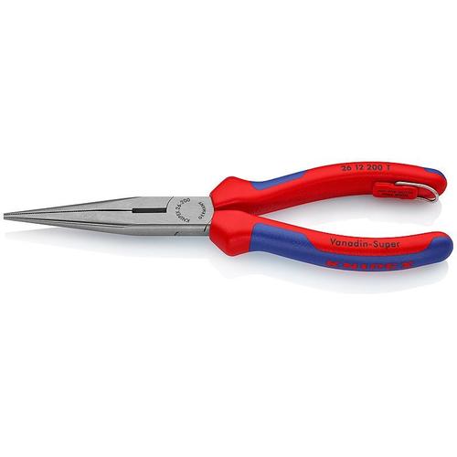 Knipex Pince demi-ronde avec tranchant avec oeillet de fixation 200 mm - 26 12 200 T