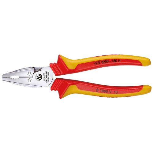 Gedore Pince universelle renforcée VDE avec manchon d'isolation 180 mm - VDE 8250-180 H