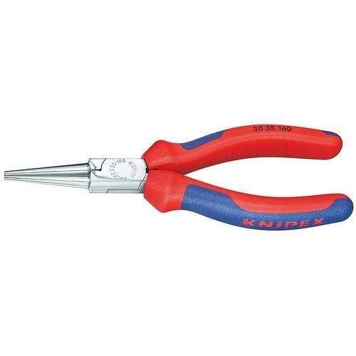 Knipex Pince à becs longs chromée avec gaines bi-matière 140 mm - 30 35 140