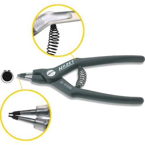 Hazet Pince à circlips - Longueur totale: 140 mm - 1845A-10