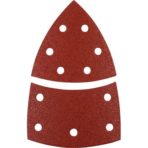 KWB Patins abrasifs triangulaires QUICK-STICK, BOIS & MÉTAL, corindon affiné, 100 x 62, 93 mm - 496108