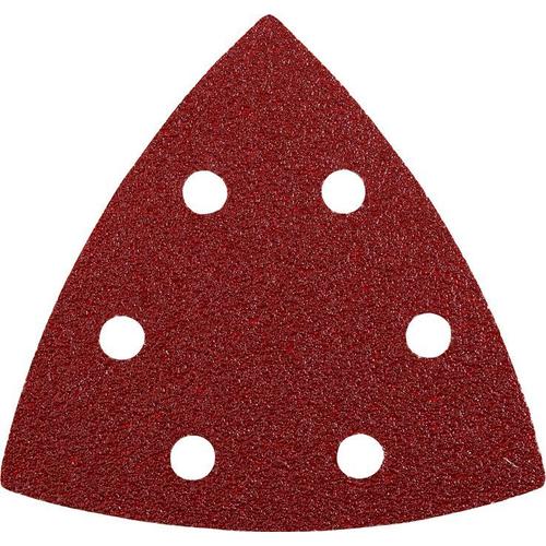 KWB Patins abrasifs triangulaires QUICK-STICK, BOIS & MÉTAL, corindon affiné, 96 mm - 492808