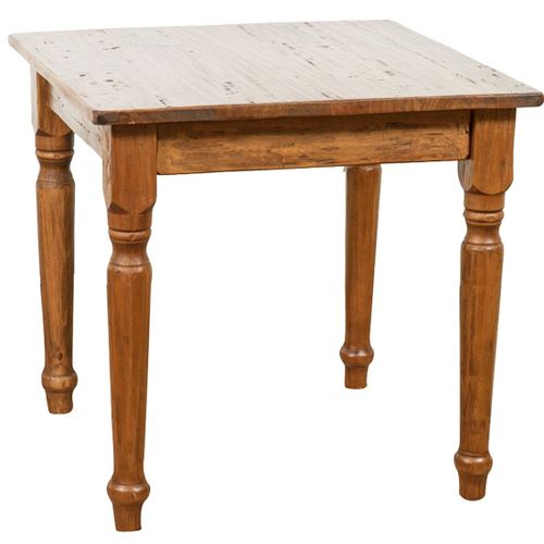Table Rustique En Bois Massif De Tilleul Finition Noyer