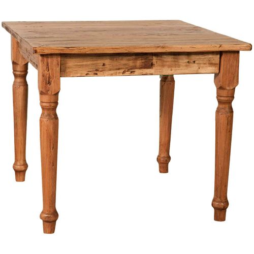 Table Rustique En Bois Massif De Tilleul Finition Noyer