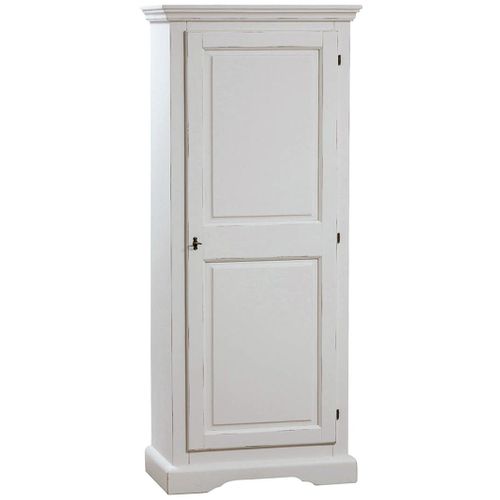 Cabinet Rustique En Bois Massif De Tilleul Finition Noyer L72xpr40xh173 Cm