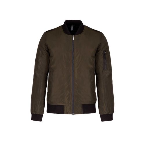 Blouson Bomber Homme - K6122 - Vert Khaki Fonc?