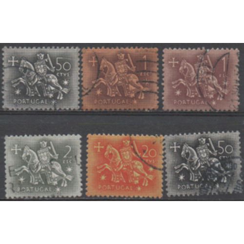 Portugal: Lot De 6 Timbres Différents Représentant Le Sceau De Saint Denis .