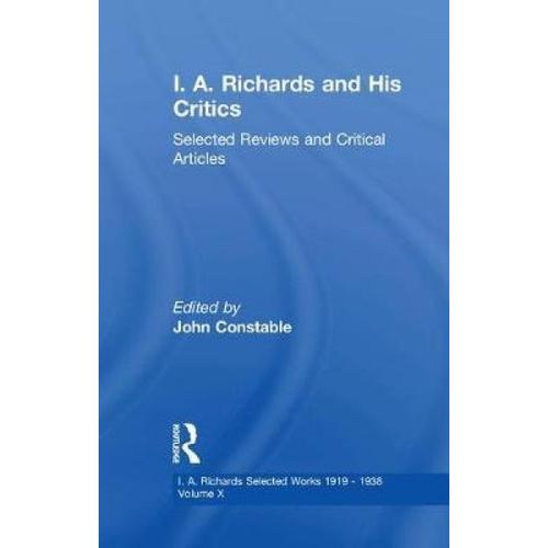 I A Richards & His Critics