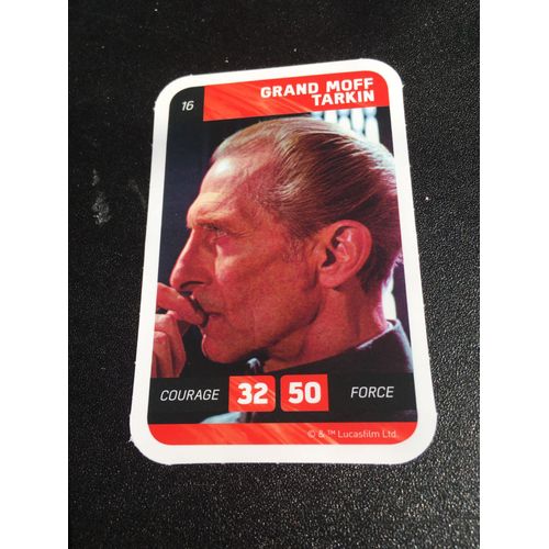 Carte Leclerc Star Wars 2018 Grand Moff Tarkin Numéro 16