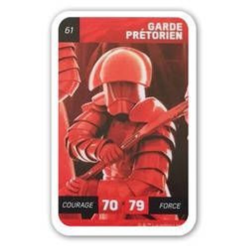 Carte Leclerc Star Wars 2018 Garde Prétorien Numéro 61