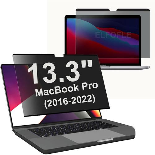 Filtre de confidentialité magnétique pour MacBook Pro 13" - Film de confidentialité anti-lumière bleue amovible pour Mac Pro 13" (2016-2022)