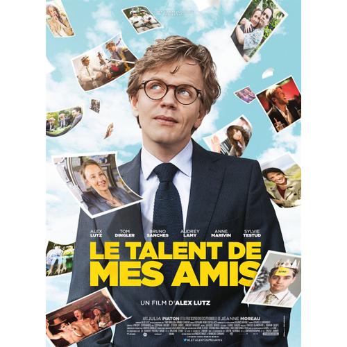 Affiche De Cinéma " Le Talent De Mes Amis " - Format 120x160 Cm - Un Film De Et Avec Alex Lutz - Tom Dingler, Bruno Sanches, Audrey Lamy, Anne Marivin, Jeanne Moreau - 2015