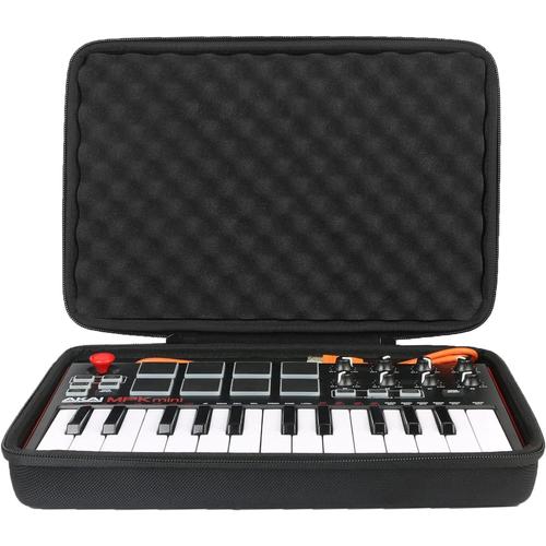 Sac de transport en EVA pour Akai Professional MPK Mini MKII mk2 compact USB MIDI Keyboard & Pad Controller. Blanc (édition limitée).