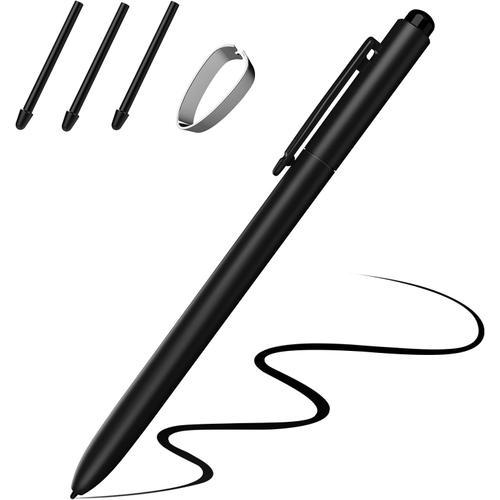 Stylet Remarkable 2/1 Pen EMR Numérique avec Gomme Sensibilité 4096, Stylet de Tablette pour Remarkable, Wacom, Boox, Galaxy, Scribe Stylo Numérique pour Dispositif de EMR, Noir