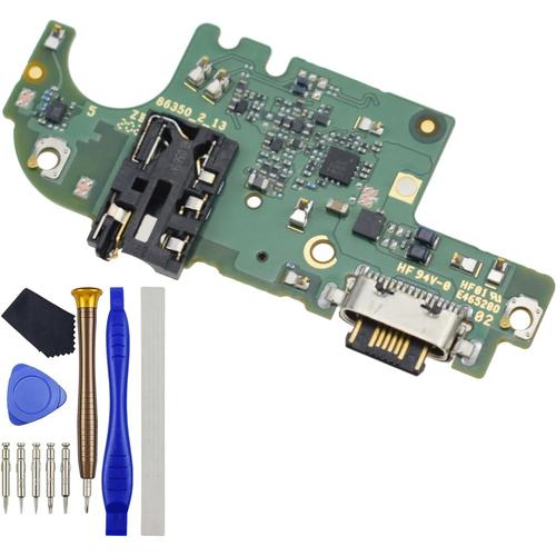 LMK920 USB Charger Port Charging Jack Connector Ribbon Flex Cable PCB Board Replacement for LG K92 5G with Microphone Headphone Jack USB Type-C 3.1