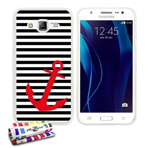 Coque Case Samsung Galaxy J5 (2015) " Ancres Marines " Silicone Transparent Souple (Tpu)