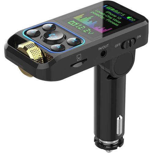 BC83 Double Charge Voiture Bluetooth Lecteur MP3 Noir Bluetooth Lecteur MP3 Plastique Bluetooth Lecteur MP3 Transmetteur FM EQ Régulateur Accessoires de Voiture