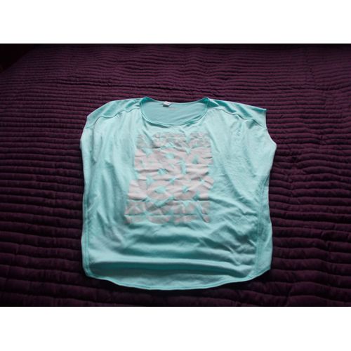 T-Shirt Décathlon Polyester 46 Bleu