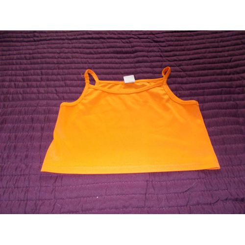 Débardeur Court Polyester 12 Ans Orange