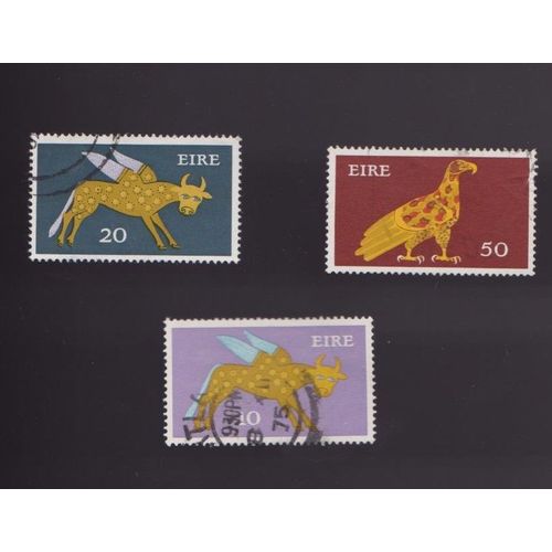 Timbre Irlande Irlandais Arts Ancien Lot De 3 Irl1