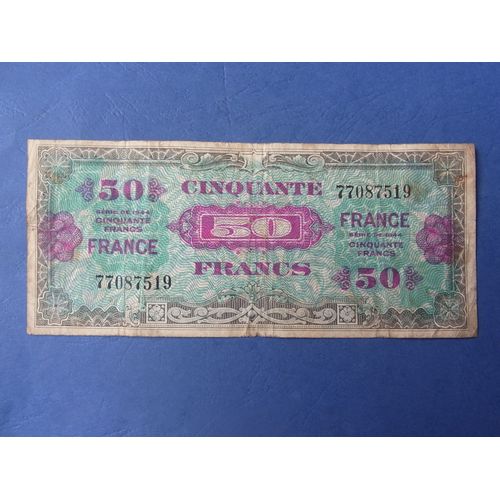 Billet 50 Francs / Liberarion 1944 / Type Verso France / Sans Serie