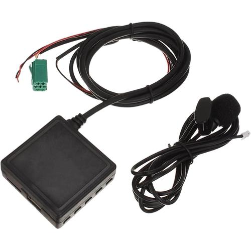 Adaptateur de port AUX, Module Bluetooth de voiture 6 broches AUX TF adaptateur USB lecteur radio sans fil module audio stéréo, for Renault 2005-2011