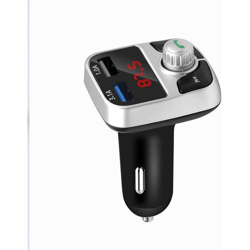 Lecteur MP3 pour Voiture Kit Émetteur FM Bluetooth Appels Mains Libres 3.1A Dual USB Car Charger