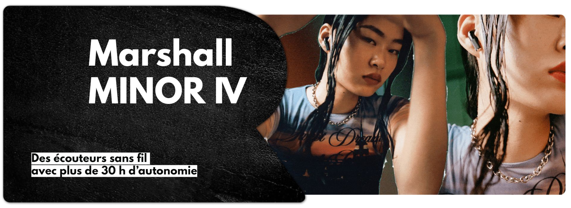 Ecouteurs Marshall Minor IV Noir image 1 | Rakuten