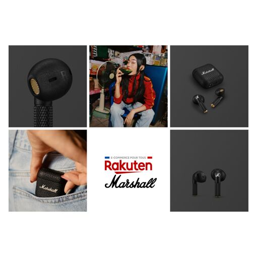 Ecouteurs Marshall Minor IV Noir image 1 | Rakuten