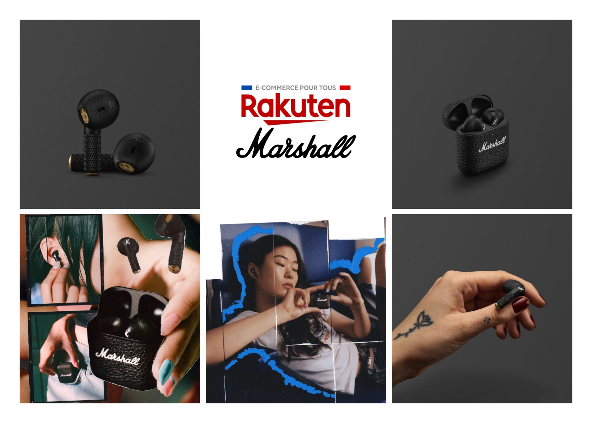 Ecouteurs Marshall Minor IV Noir image 1 | Rakuten