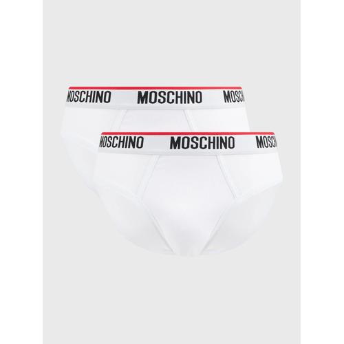 Moschino Underwear Lot De 2 Slips Avec Logo Blanc