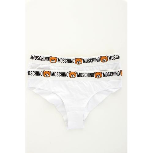 Moschino Underwear 2 Slips Brésiliens Blancs