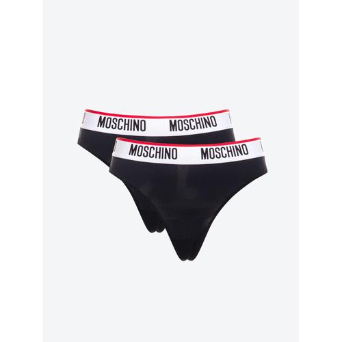 Moschino Underwear 2 Slip Brésilien Noir
