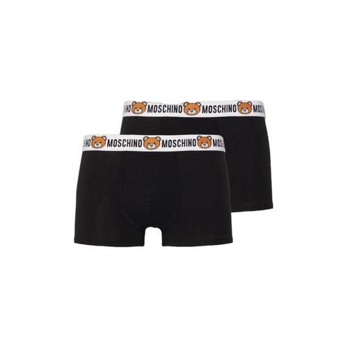 Moschino Underwear Lot De 2 Boxers Avec Bande Logo Teddy Noire