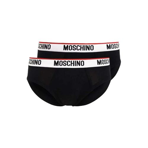 Moschino Underwear Lot De 2 Slips Avec Bande Logo Noire