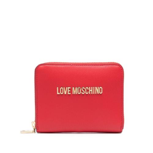 Portefeuille Moschino Love en éco-cuir avec logo rouge