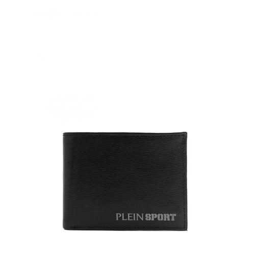 Portefeuille livre Philipp Plein Sport en cuir texturé avec logo noir