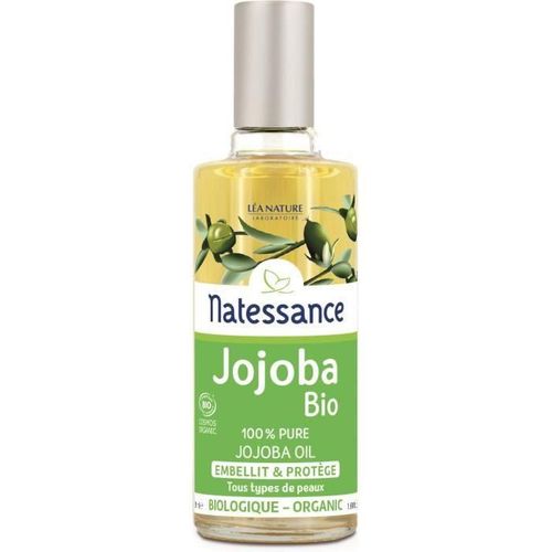 Natessance Huile De Jojoba Bio - 50 Ml - 100% Pure - Embellit Et Protege - Cheveux. Corps Et Visage 
