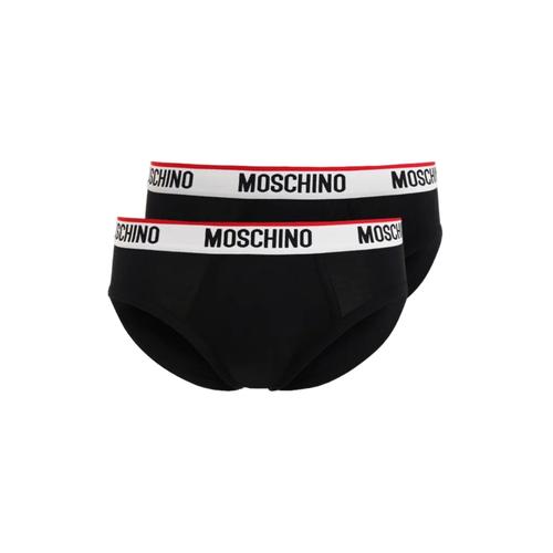 Moschino Underwear Lot De 2 Slips Avec Bande Logo Noire