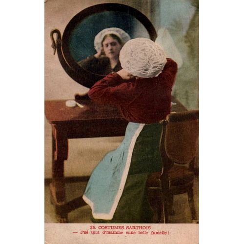 N°762 W -Cpa Costumes Sarthois