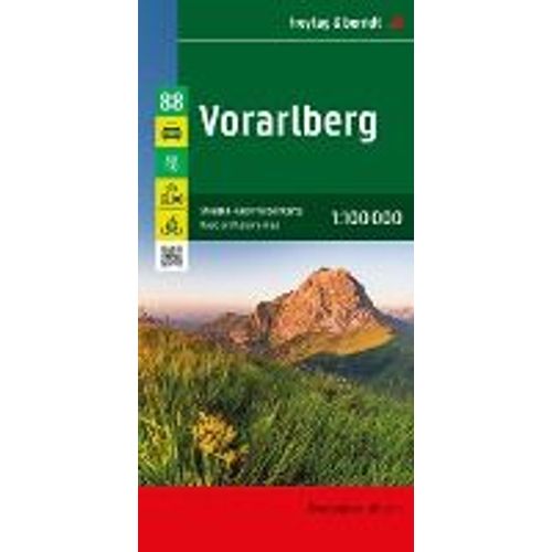 Vorarlberg, Straßen- Und Freizeitkarte 1:100.000, Freytag & Berndt