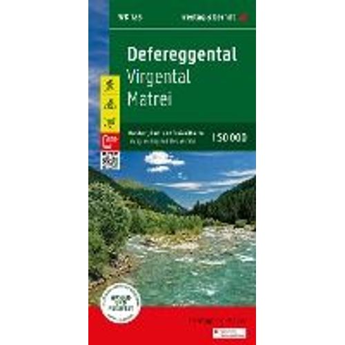 Defereggental, Wander-, Rad- Und Freizeitkarte 1:50.000, Freytag & Berndt, Wk 123
