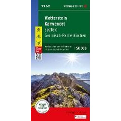 Wetterstein - Karwendel, Wander-, Rad- Und Freizeitkarte 1:50.000, Freytag & Berndt, Wk 322