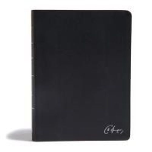 Kjv Spurgeon Study Bible, Black Genuine Leather