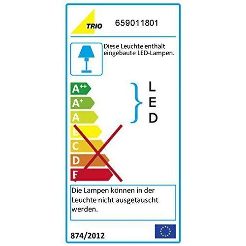 Trio Leuchten Plafonnier Led Clarimo 659011801 Abat-Jour En Acrylique Blanc