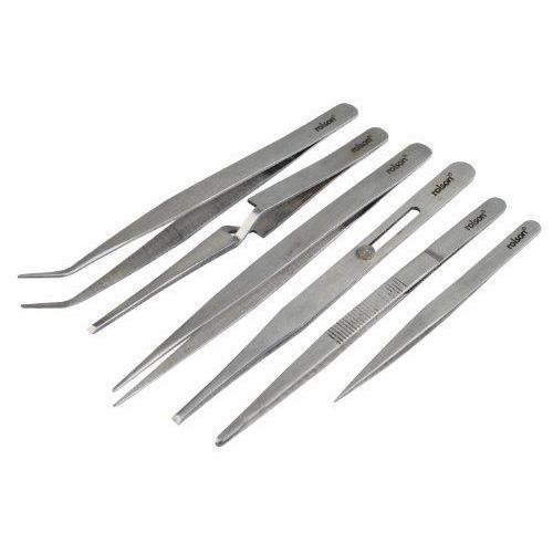 Rolson Tools 59104 Jeu de brucelles Acier inoxydable 6 pièces Import Grande Bretagne